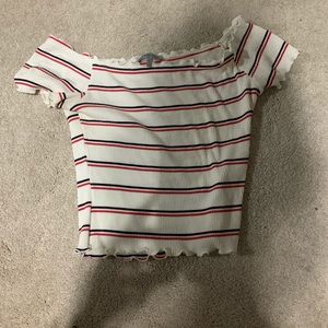 off the shoulder shirt